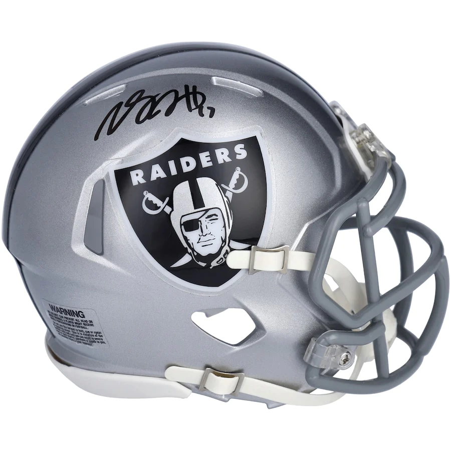 Davante Adams Signed Las Vegas Raiders Riddell Speed Mini Helmet (Fanatics)