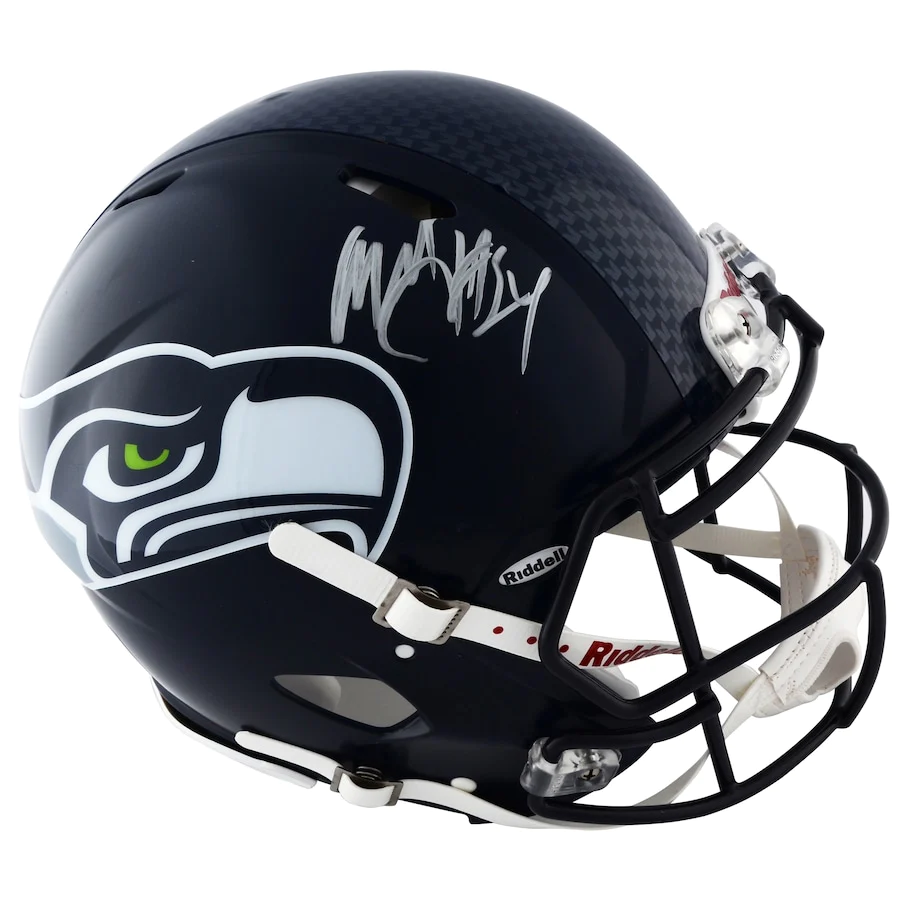 Marshawn Lynch Signed Seattle Seahawks Riddell Pro-Line Speed Authentic Helmet (Fanatics)