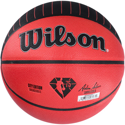 Lonzo Ball Signed Chicago Bulls  Wilson City Edition Collectors Basketball (Fanatics)