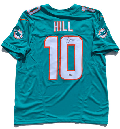 Tyreek Hill Signed Miami Dolphins Aqua Nike Vapor F.U.S.E. Jersey (Beckett)