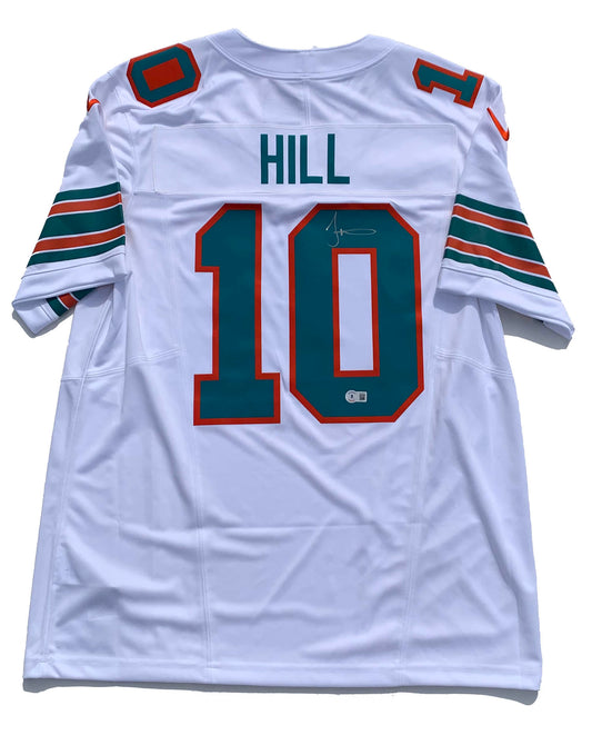 Tyreek Hill Signed Miami Dolphins White Nike Vapor F.U.S.E. Jersey (Beckett)