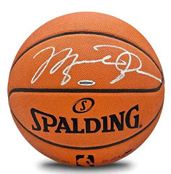 Michael Jordan Signed Official NBA Spalding Basketball - Chicago Bulls (Upper Deck)