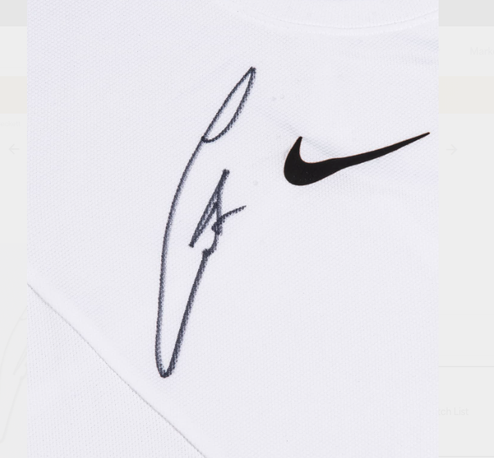 Carlos Alcaraz Signed Nike Wimbledon Tennis Shirt (Beckett)