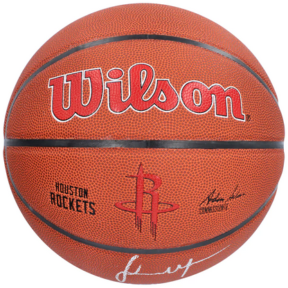 Jalen Green Signed Houston Rockets  Wilson Team Logo Basketball with "Light The Fuse" Inscription (Fanatics)