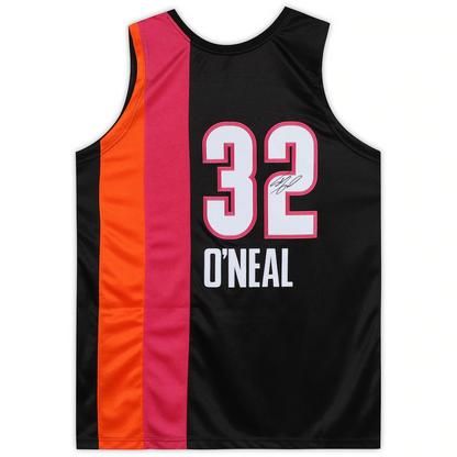 Shaquille O'Neal  Signed Miami Heat  Black Alternate 2005-06 Mitchell & Ness Authentic Jersey (Fanatics)