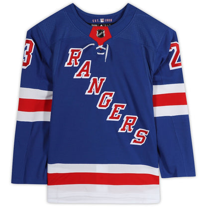 Adam Fox Signed New York Rangers Blue Adidas Authentic Jersey (Fanatics)