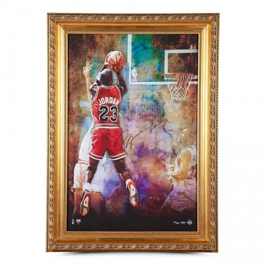 Michael Jordan Signed “The Shot” Framed 24x36 (Upper Deck)