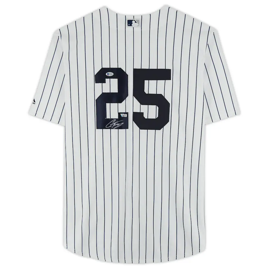 Gleyber Torres Signed White New York Yankees Majestic Replica Jersey (Fanatics)