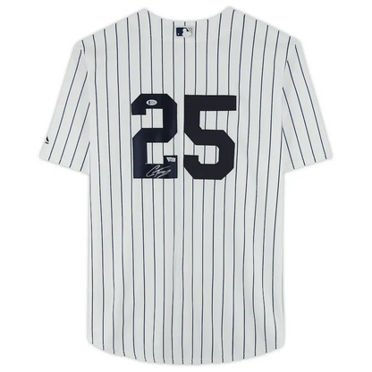 Gleyber Torres Signed White New York Yankees Majestic Replica Jersey (Fanatics)