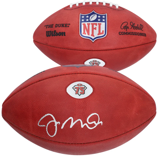 Joe Montana Signed San Francisco 49ers 75th Anniversary Official NFL Wilson "Duke" Football - San Francisco 49ers (Fanatics)