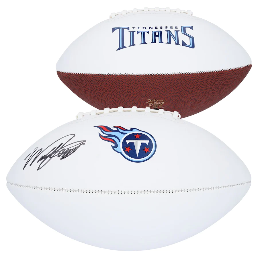 Will Levis Signed Tennessee Titans White Panel Football (Fanatics)