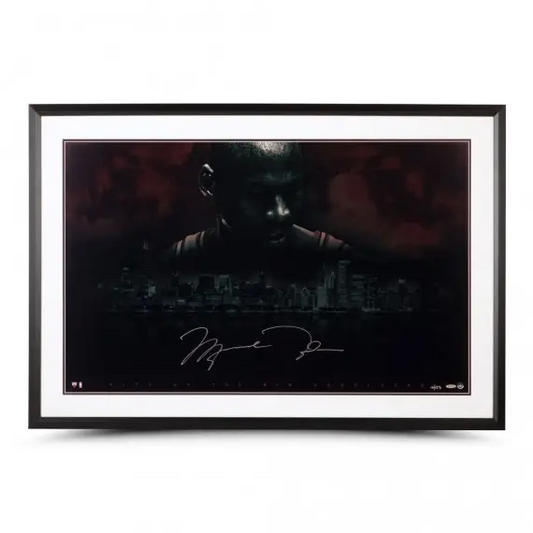 Michael Jordan Signed "City Of The Big Shoulders" 44x29 Framed (Upper Deck)