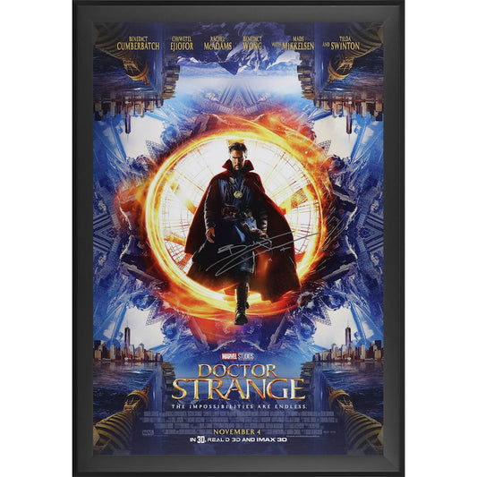 Benedict Cumberbatch Doctor Strange Autographed 27" x 40" Movie Poster - Framed (Fanatics)
