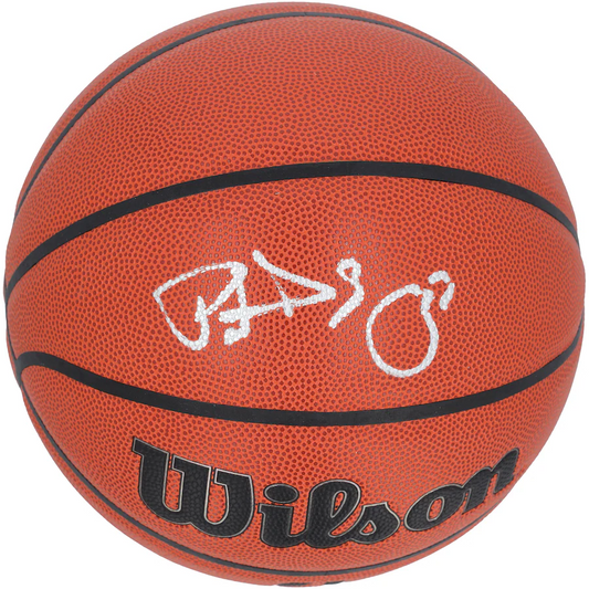 Patrick Ewing Signed New York Knicks  Wilson Replica Basketball (Fanatics)