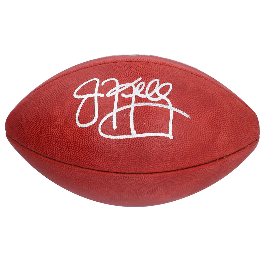 Jim Kelly Signed Official NFL Wilson "Duke" Full Color Pro Football - Buffalo Bills (Fanatics)