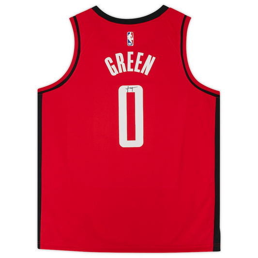 Jalen Green Signed Houston Rockets  Red Nike 2021-22 Icon Edition Swingman Jersey (Fanatics)