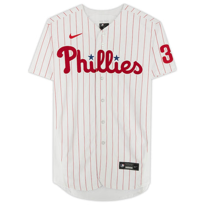 Bryce Harper Signed Philadelphia Phillies White Pinstripe Nike Authentic Jersey (Fanatics)