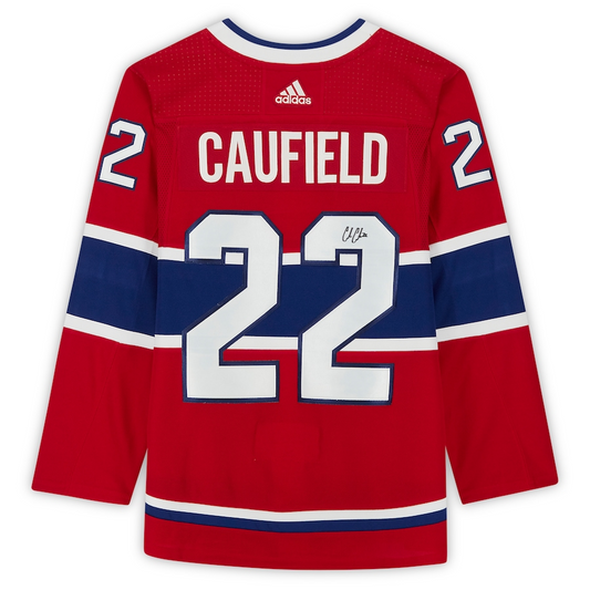 Cole Caufield Signed Montreal Canadiens  adidas Red Authentic Jersey (Fanatics)