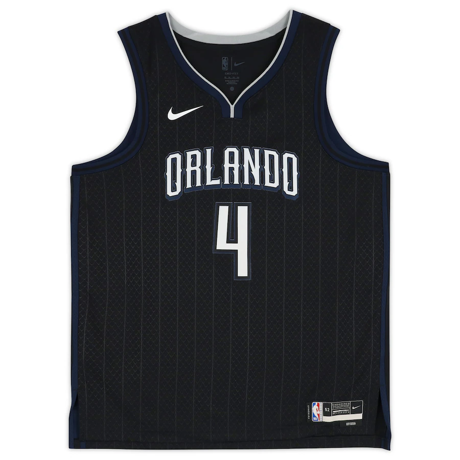 Jalen Suggs  Signed Orlando Magic  Nike Black Swingman 2022-2023 City Edition Jersey (Fanatics)