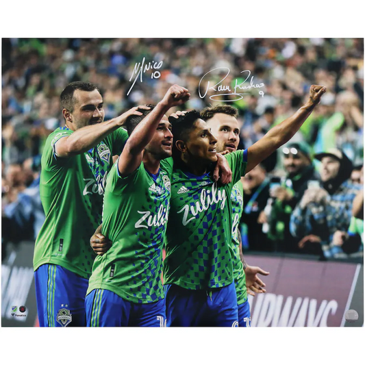 Nicolas Lodeiro and Raul Ruidiaz Signed Seattle Sounders FC 16" x 20" 2022 CONCACAF Photograph (Fanatics)