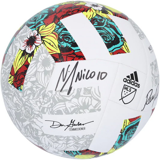 Nicolas Lodeiro and Raul Ruidiaz Signed Seattle Sounders FC  2022 MLS Adidas Training Soccer Ball (Fanatics)