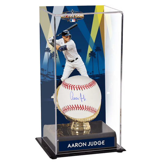 Aaron Judge Signed New York Yankees Baseball and 2022 MLB All-Star Game Gold Glove Display Case with Image (Fanatics)