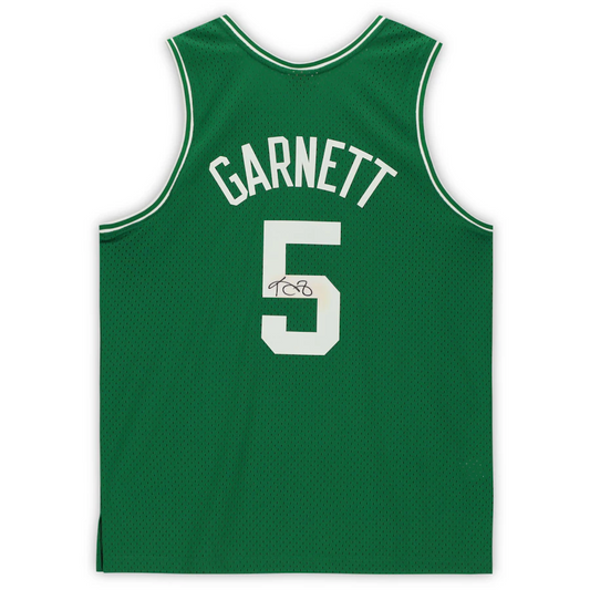 Kevin Garnett Signed Boston Celtics Green Mitchell and Ness Swingman Jersey (Fanatics)