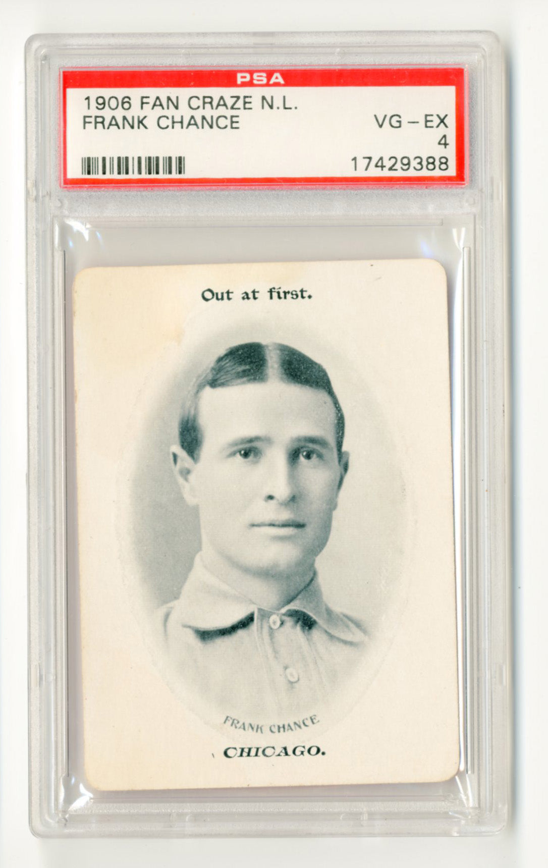 1906 Fan Craze Frank Chance (PSA 4)