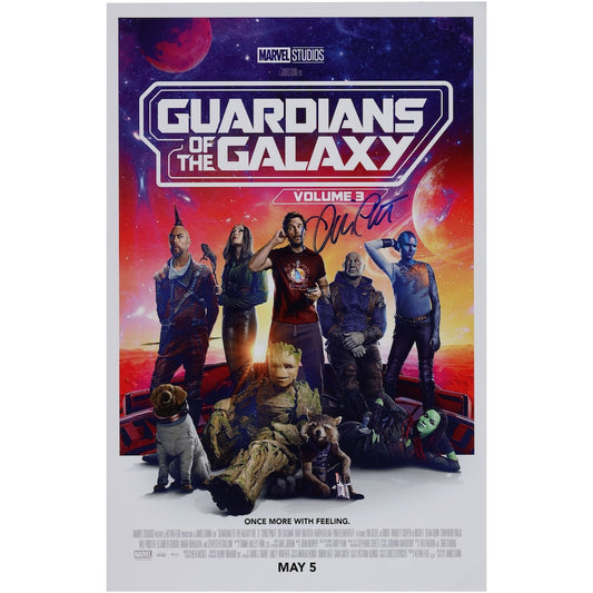 Chris Pratt Guardians of the Galaxy Volume 3 Autographed 11" x 17" Movie Poster (Fanatics)