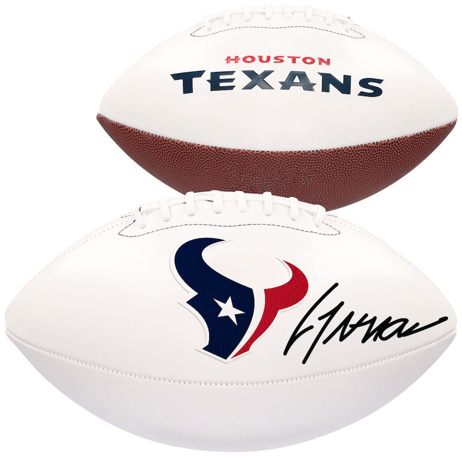 Pre-Order: C.J. Stroud Signed Houston Texans White Panel Football (Fanatics)