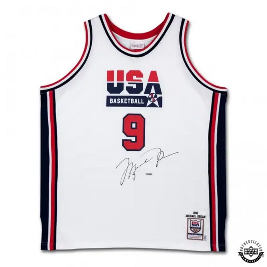 Michael Jordan Signed 1992 Team USA White Authentic Mitchell & Ness Jersey (Upper Deck)