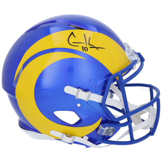 Cooper Kupp Signed Los Angeles Rams Riddell Speed Replica Helmet (Fanatics)