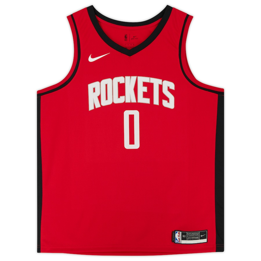 Jalen Green Signed Houston Rockets  Red Nike 2021-22 Icon Edition Swingman Jersey (Fanatics)