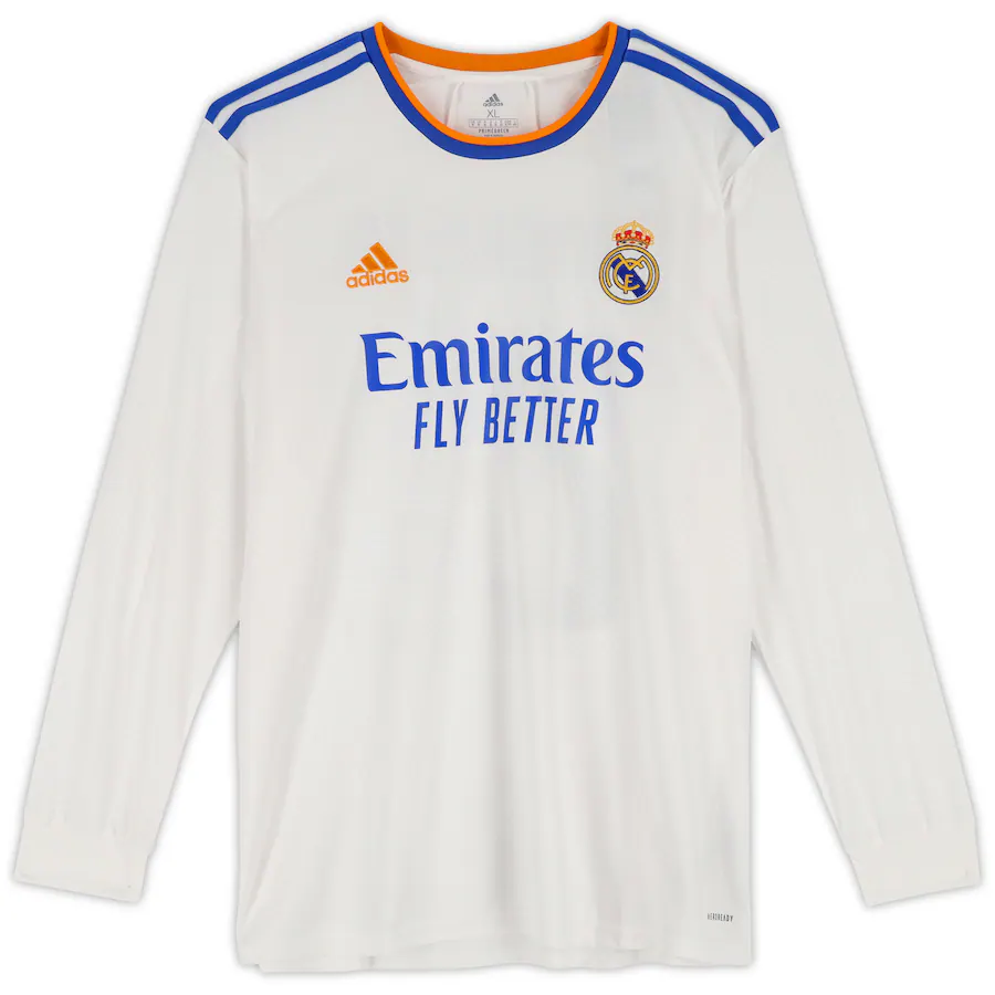 Vinicius Junior Signed Real Madrid  Long Sleeve White Adidas Jersey (Fanatics)