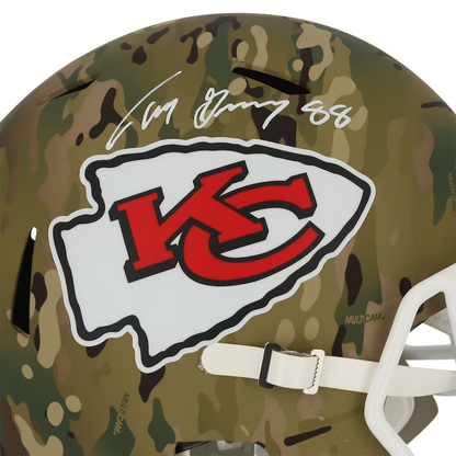 Tony Gonzalez Kansas City Chiefs Autographed Riddell Camo Alternate Speed Replica Helmet (Fanatics)