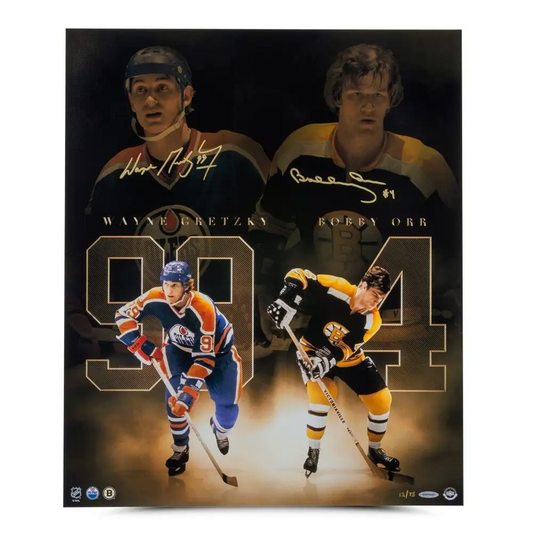 Wayne Gretzky & Bobby Orr Signed "Unmatched" Print (Upper Deck)
