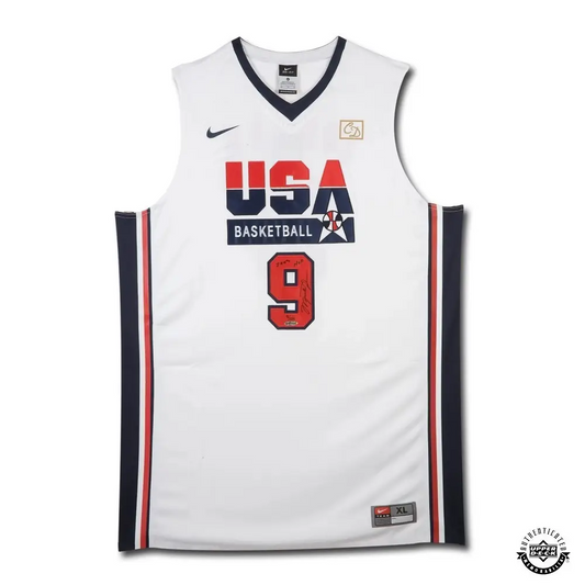 Michael Jordan Signed 1992 Team USA Dream Team Jersey with "2009 HOF" Inscription Nike LE/109 (Upper Deck)