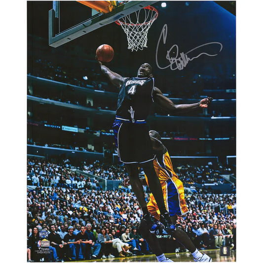 Chris Webber  Signed Sacramento Kings  16" x 20" Dunk vs. Lakers Photograph (Fanatics)