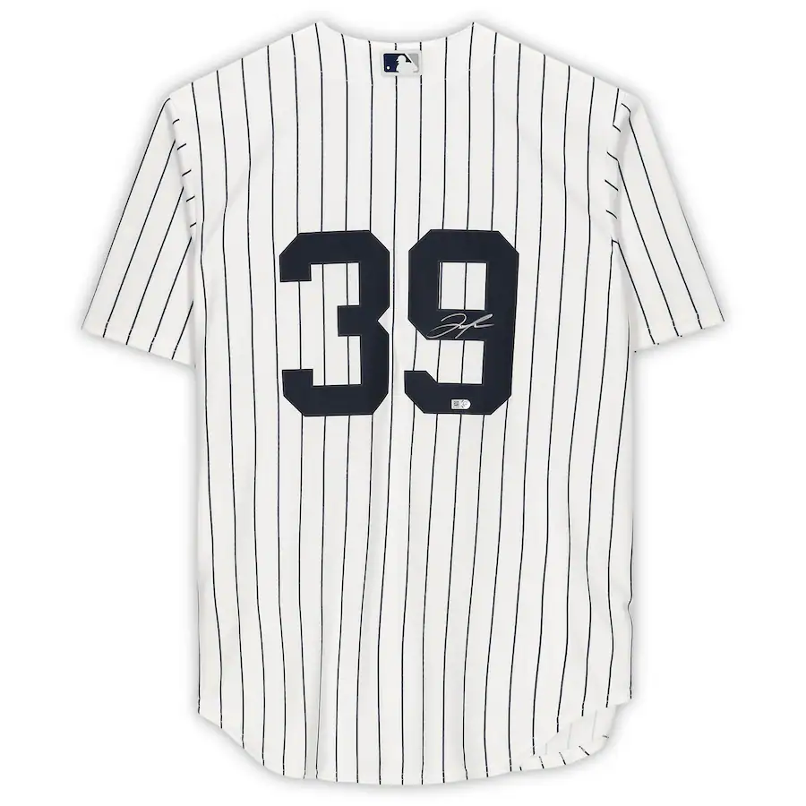 Jose Trevino Signed White New York Yankees  Nike Replica Jersey (Fanatics)