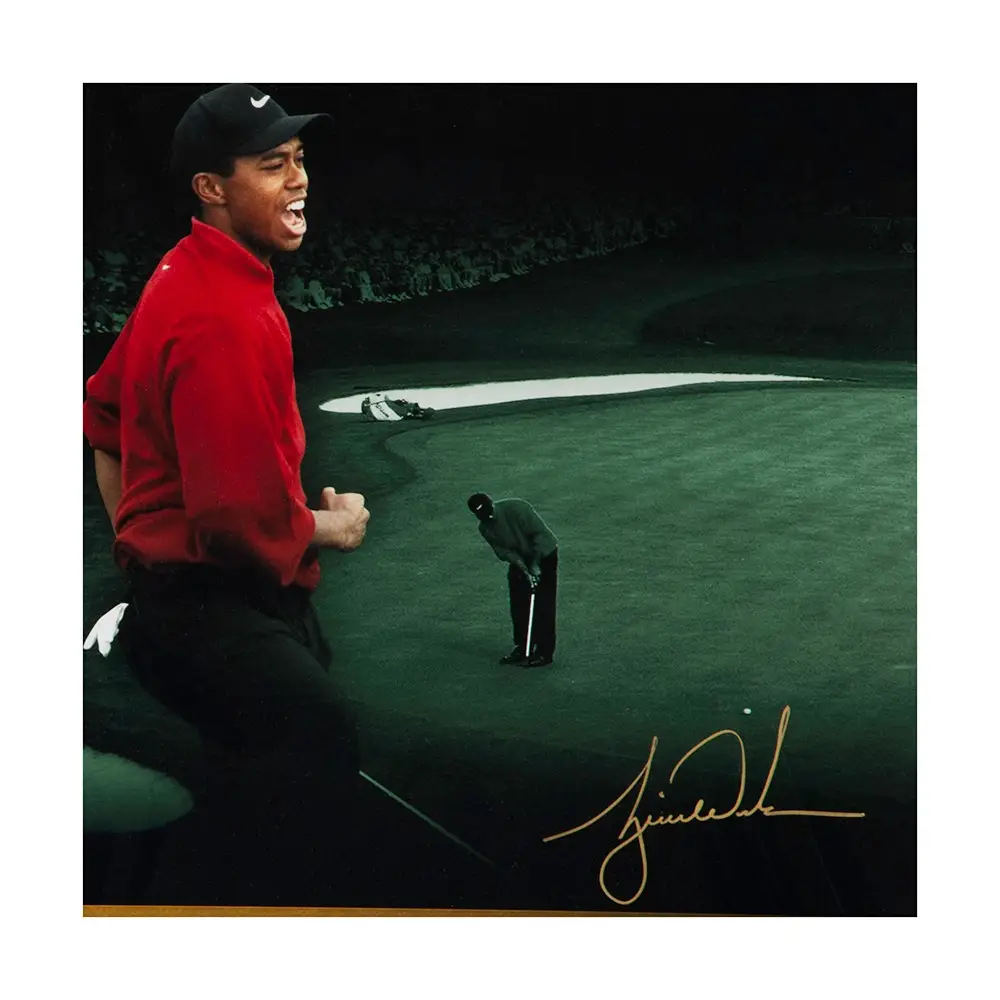 Tiger Woods & Jack Nicklaus Signed "Masterful" Print (Upper Deck)