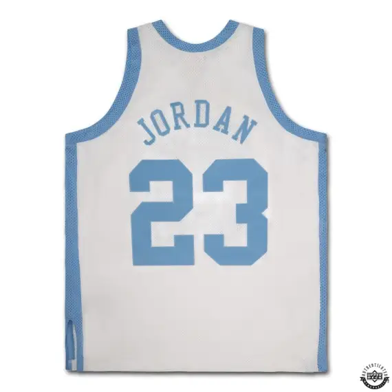 Michael Jordan Signed 1983-84 University of North Carolina White Authentic Mitchell & Ness Jersey  (Upper Deck)