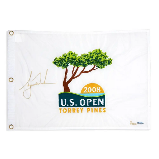 Tiger Woods Signed 2008 US Open Pin Flag LE/500 (Upper Deck)