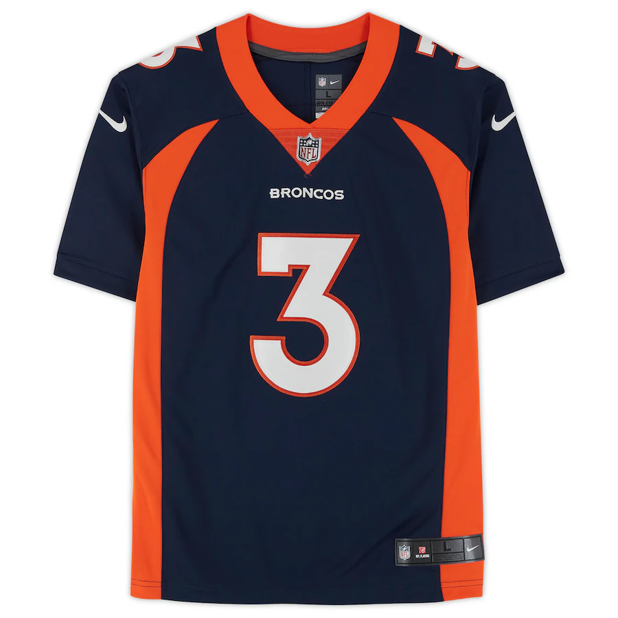 Russell Wilson Signed Denver Broncos Navy Nike Limited Jersey (Fanatics)