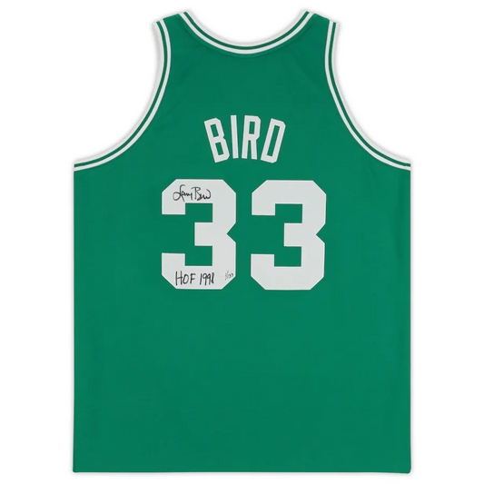 Larry Bird Signed Boston Celtics  Mitchell & Ness Kelly Green 1985-1986 Authentic Jersey with "HOF 1998" Inscription - Limited Edition of 133 (Fanatics)