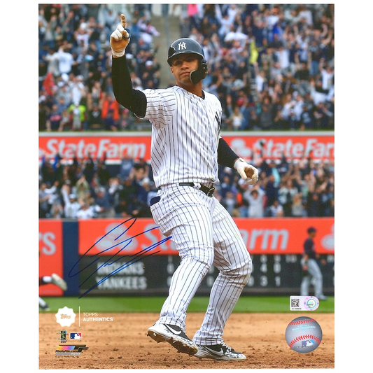 Gleyber Torres Signed New York Yankees Topps 8" x 10" Number 1 Photograph (Fanatics)