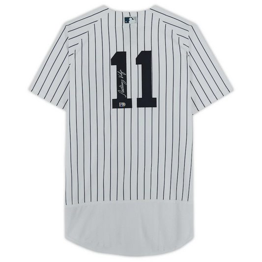 Anthony Volpe Signed New York Yankees White Nike Authentic Jersey (Fanatics)