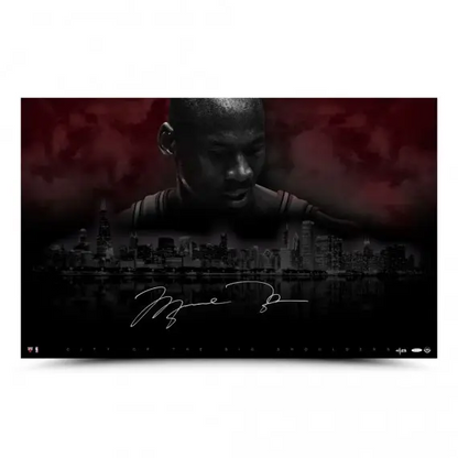 Michael Jordan  Signed  "City Of The Big Shoulders" 40 x 25 (Upper Deck)