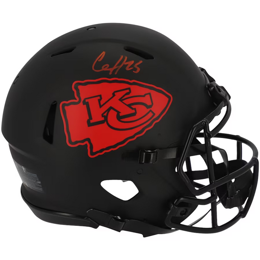 Clyde Edwards-Helaire Kansas City Chiefs Autographed Riddell Eclipse Alternate Speed Authentic Helmet (Fanatics)