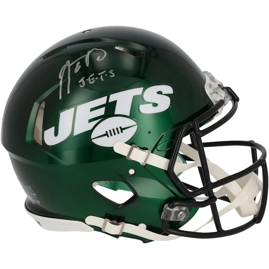 Aaron Rodgers Signed New York Jets Riddell Speed Authentic Helmet with "J-E-T-S" Inscription (Fanatics)