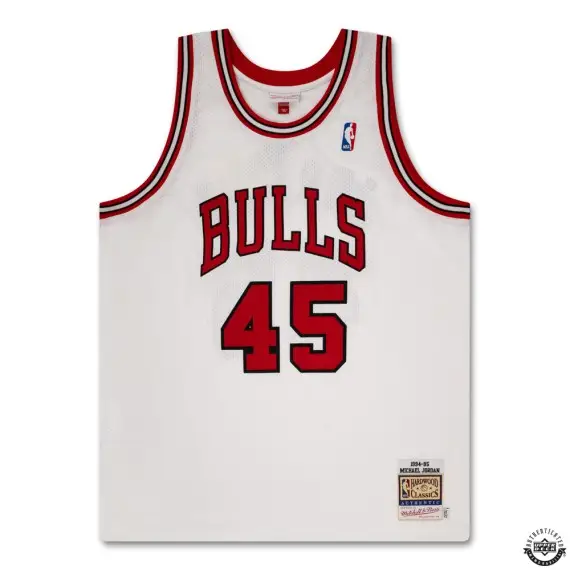 Michael Jordan Signed 1994-95 Chicago Bulls White Authentic Mitchell & Ness Jersey (Upper Deck)